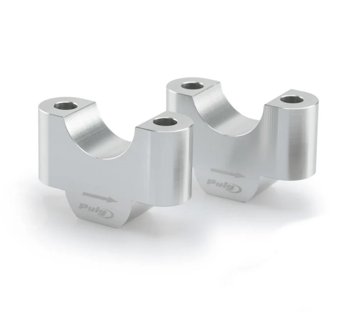 Torretas manillar PUIG PLATA Altura 30mm. Manillar 22mm.