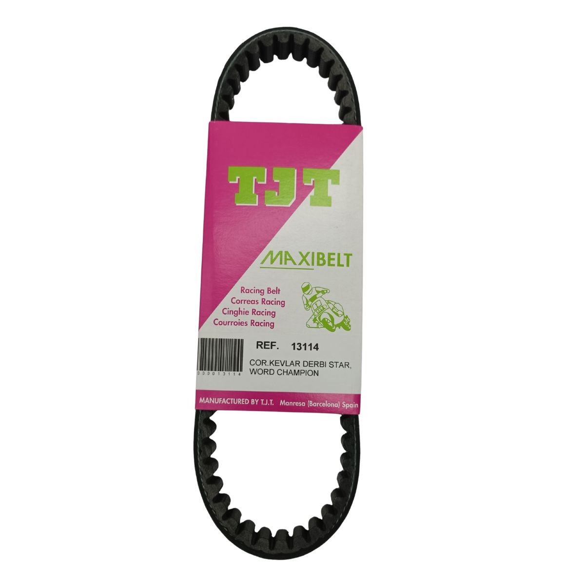 Correa TJT Maxibelt Kevlar compatible con Derbi Variant