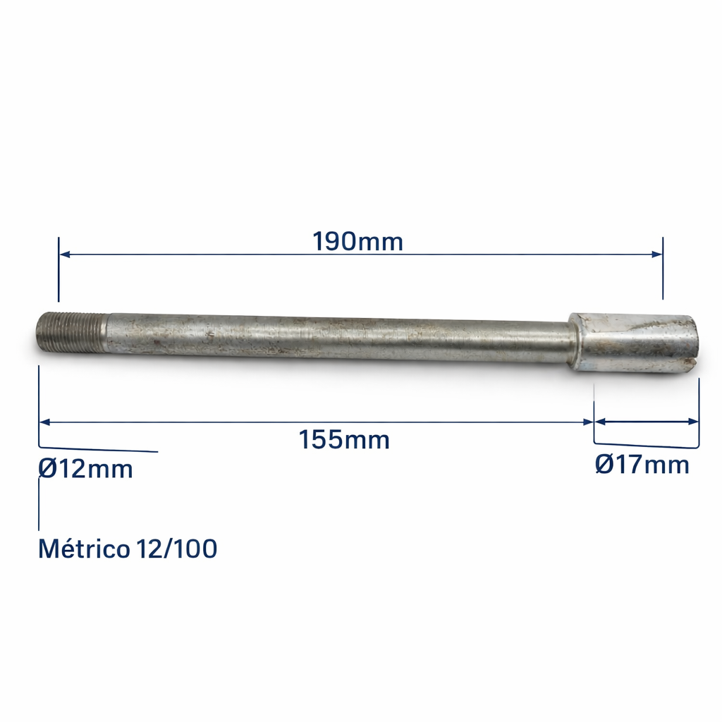 Eje Rueda Delantera Puch Super