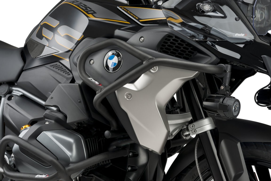 Defensas Superiores PUIG 25 mm. BMW R1250GS (18-24); R1250GS RALLY (21-23); R1250GS ADVENTURE (18-24); R1200GS (17-18) Negro