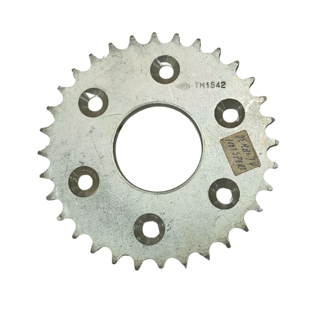 Plato Derbi 74 Sport paso 428 de 32 dientes en hierro con interior 49 mm