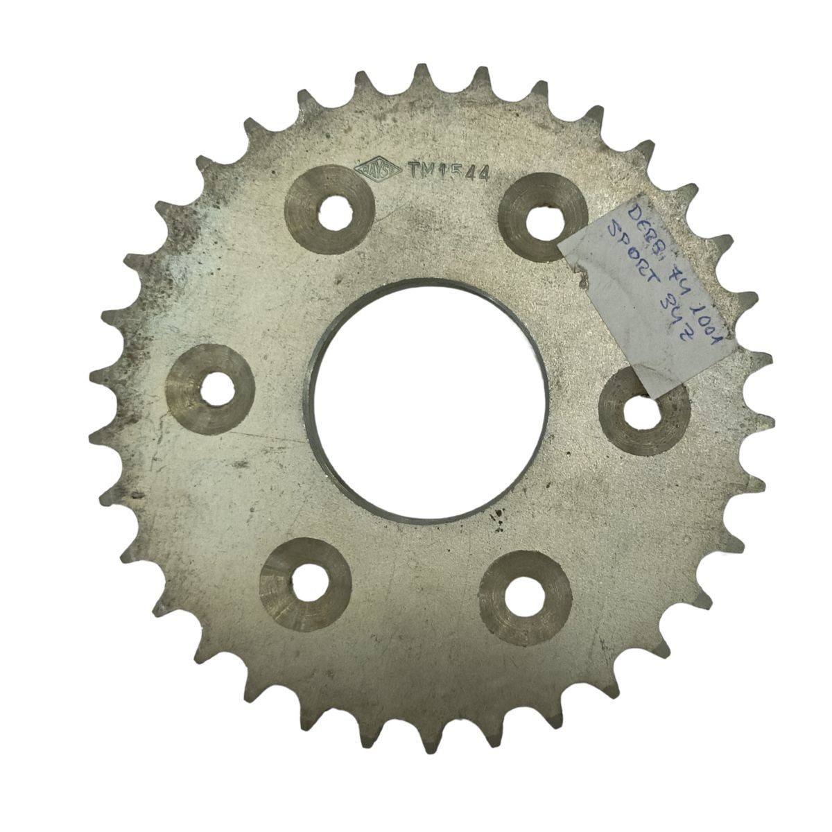 Plato Derbi 74 Sport paso 428 de 34 dientes en hierro con interior 49 mm