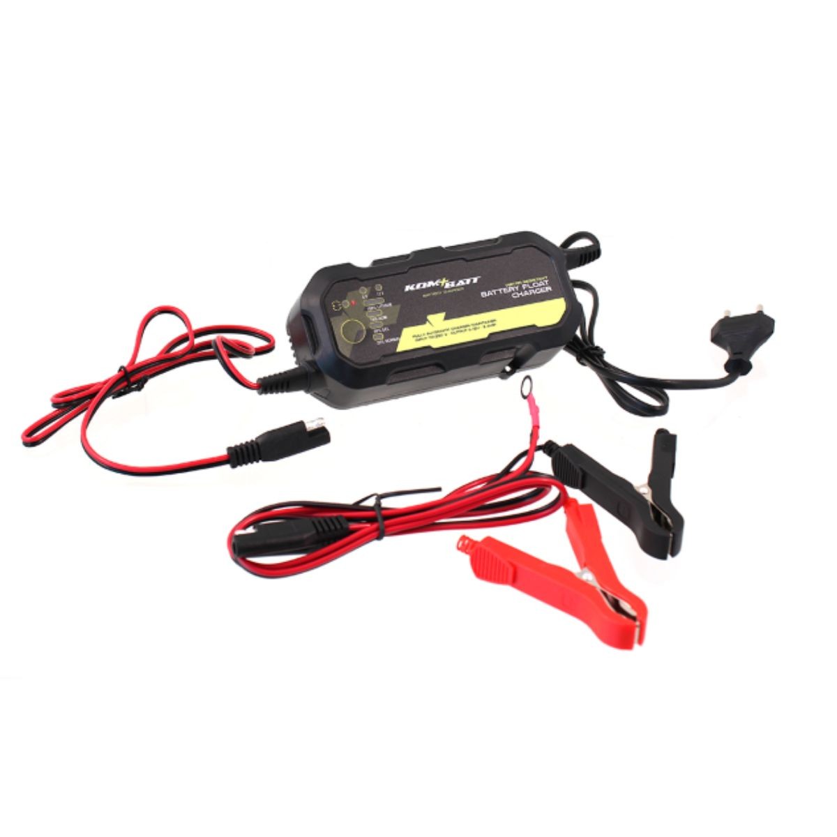 Cargador mantenedor de batería inteligente KOM+BATT 6V 12V 2A para plomo ácido hasta 30Ah