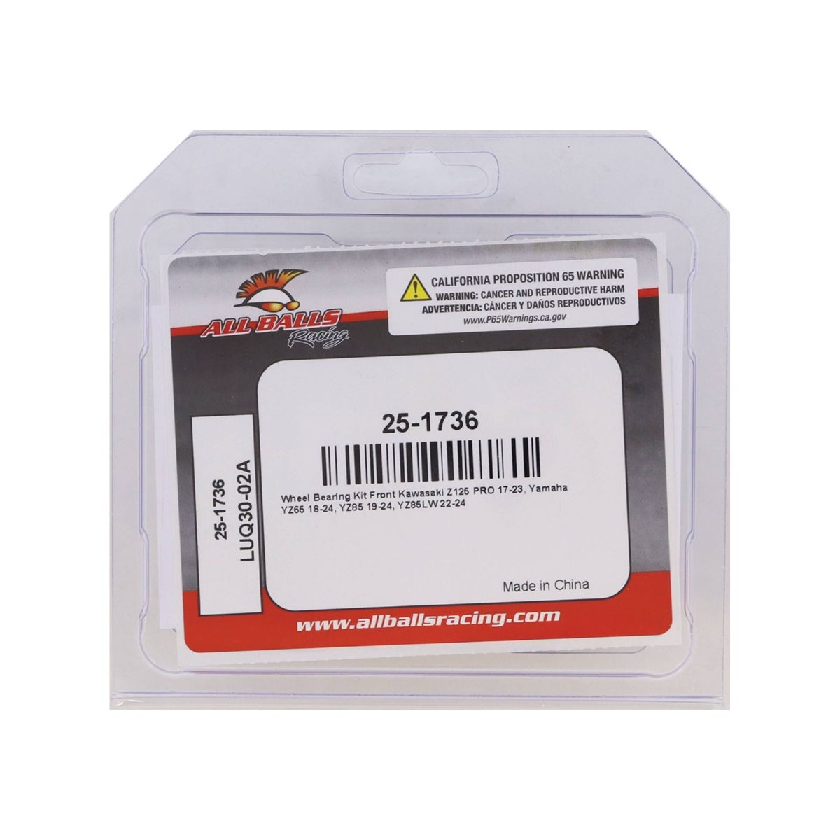 Kit rodamientos de rueda KAWASAKI Z 125 ABS