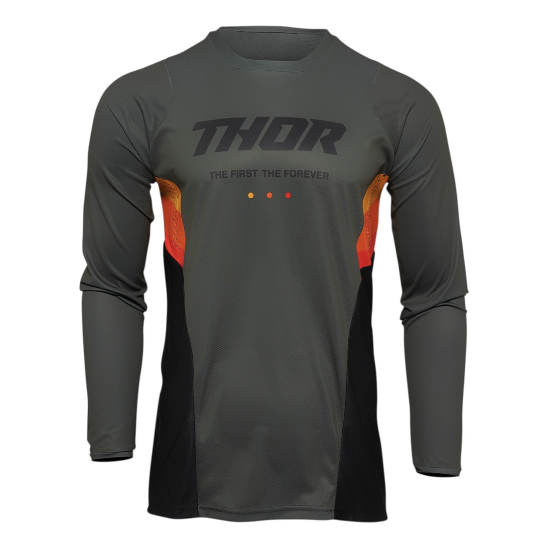 Camiseta THOR REACT Cross/Enduro ARMY/Negro