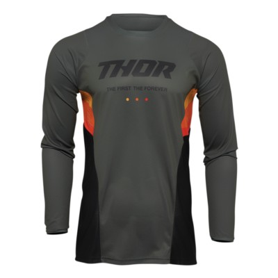 Camiseta THOR REACT Cross/Enduro ARMY/Negro