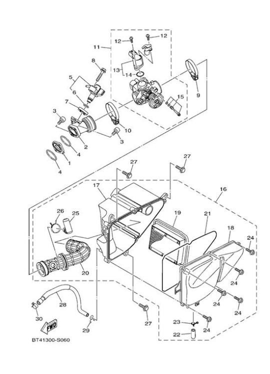 Filtro de Aire Yamaha YS 125 CBS 2017-2021