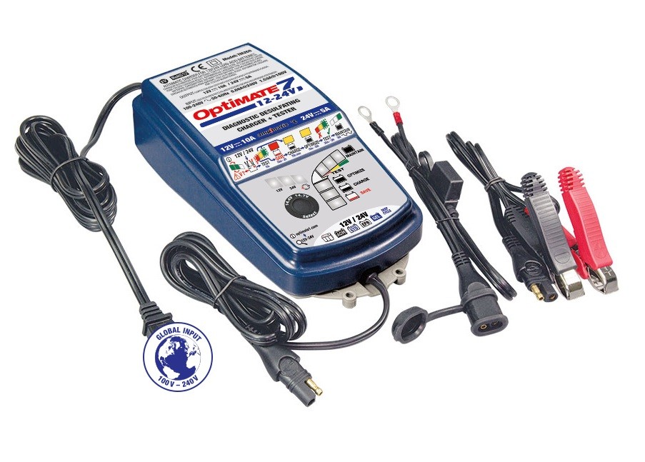 Cargador/Mantenedor de baterías OPTIMATE 7 12V. - 24V. TM-260 1