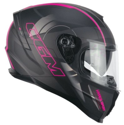 Casco CGM 321G ATOM SPORT Negro/Fucsia fluor mate