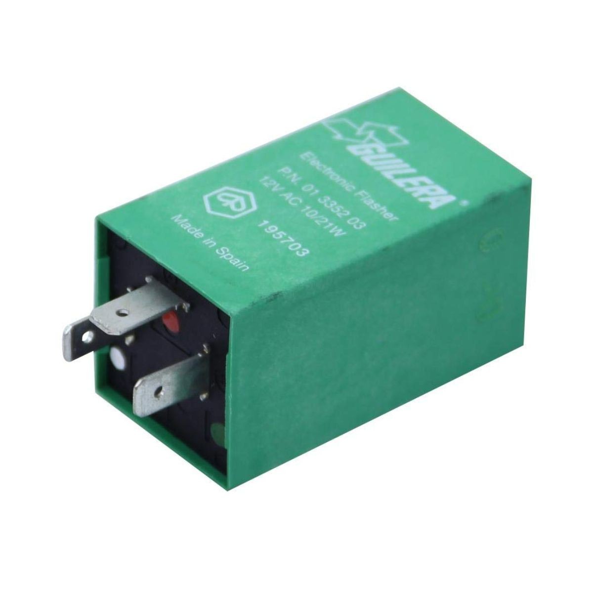 Relé de intermitencia original Piaggio OEM 195703 163968 compatible con Vespa 50, 125 y modelos Ape, Ciao, Cosa, PK, PX