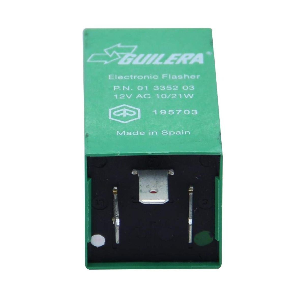 Relé de intermitencia original Piaggio OEM 195703 163968 compatible con Vespa 50, 125 y modelos Ape, Ciao, Cosa, PK, PX 1