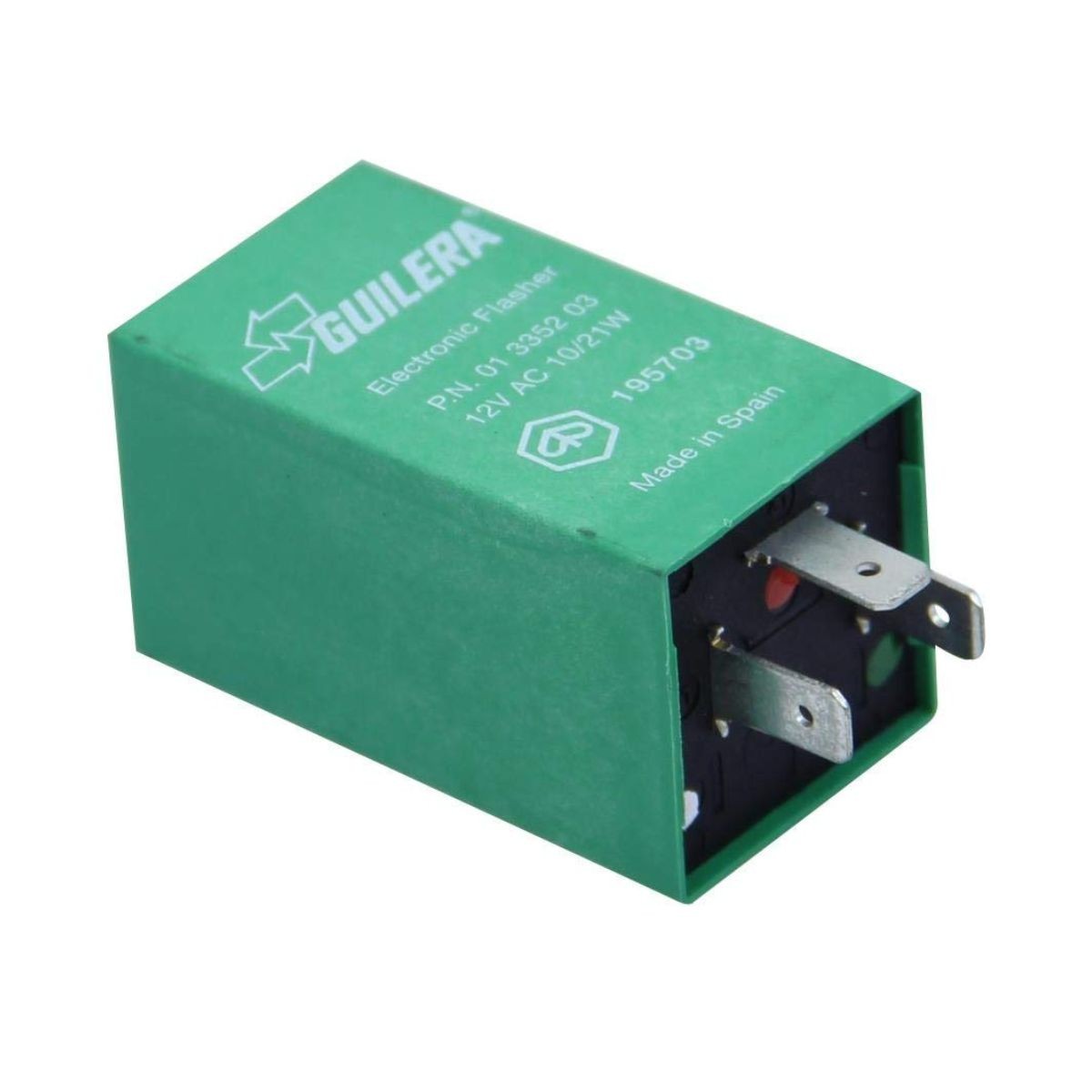 Relé de intermitencia original Piaggio OEM 195703 163968 compatible con Vespa 50, 125 y modelos Ape, Ciao, Cosa, PK, PX 3