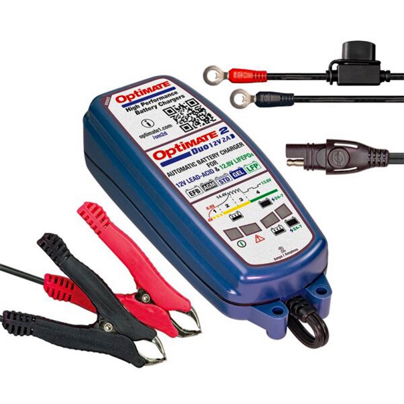 Cargador/Mantenedor de baterías OPTIMATE 2 DUO TM-550 1