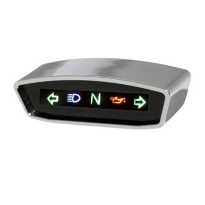 Indicador Highsider LED pulido cristal ahumado 57mm