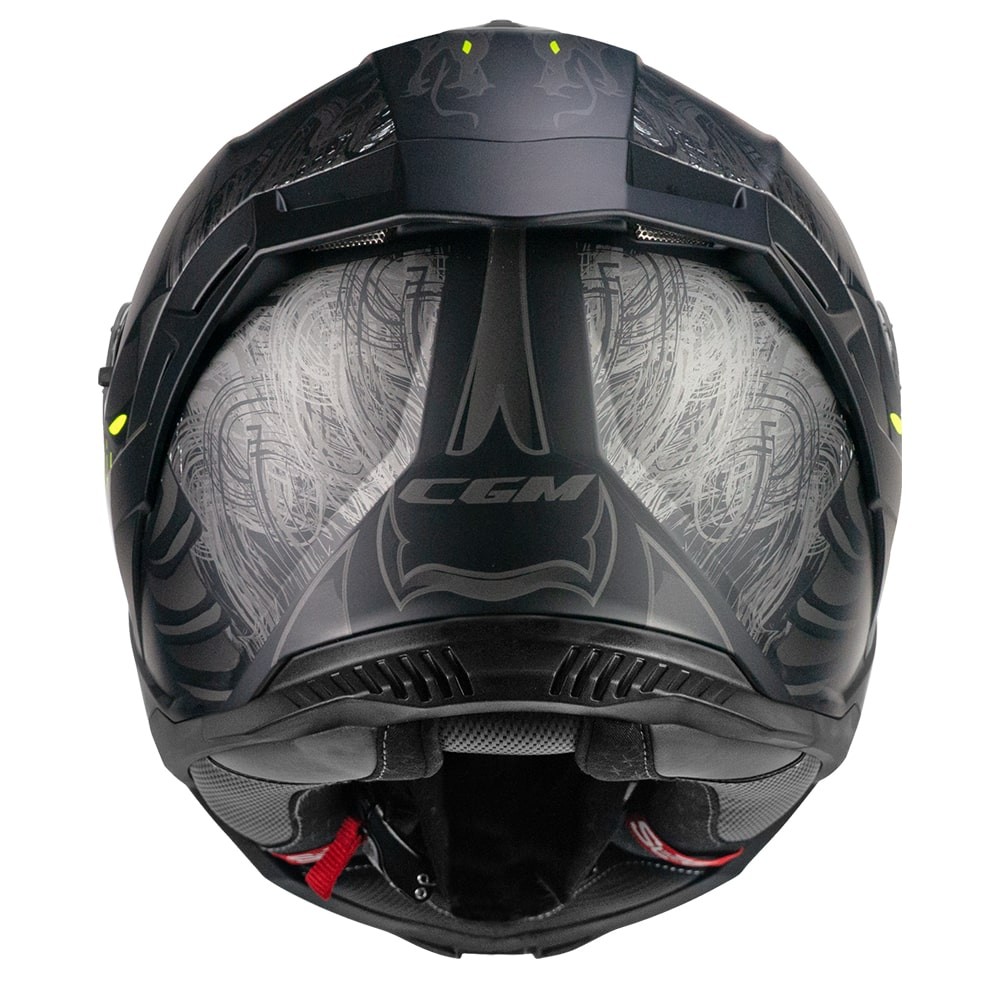Casco moto CGM 363 con spoiler trasero y ventilación