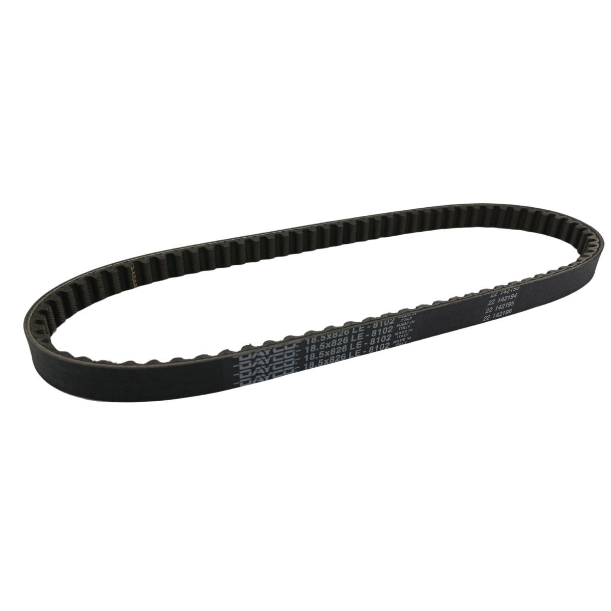 Correa de variador Dayco 826 mm para scooters 50cc Piaggio Aprilia Derbi 1