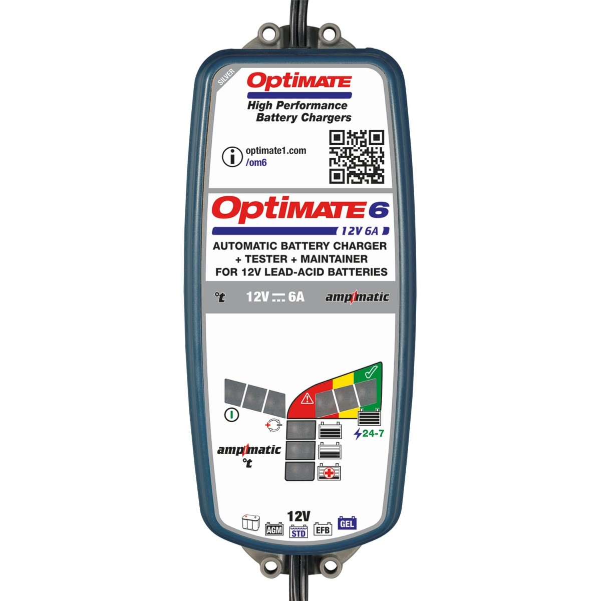 Cargador/Mantenedor de baterías OPTIMATE 6 AMPMATIC 6A TM-360 3
