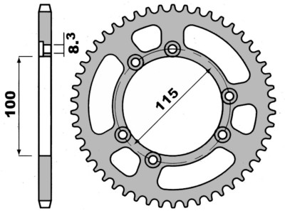 Plato Beta RR 50 Enduro '02-'04, RR 50 Supermotard '02-'05 50z