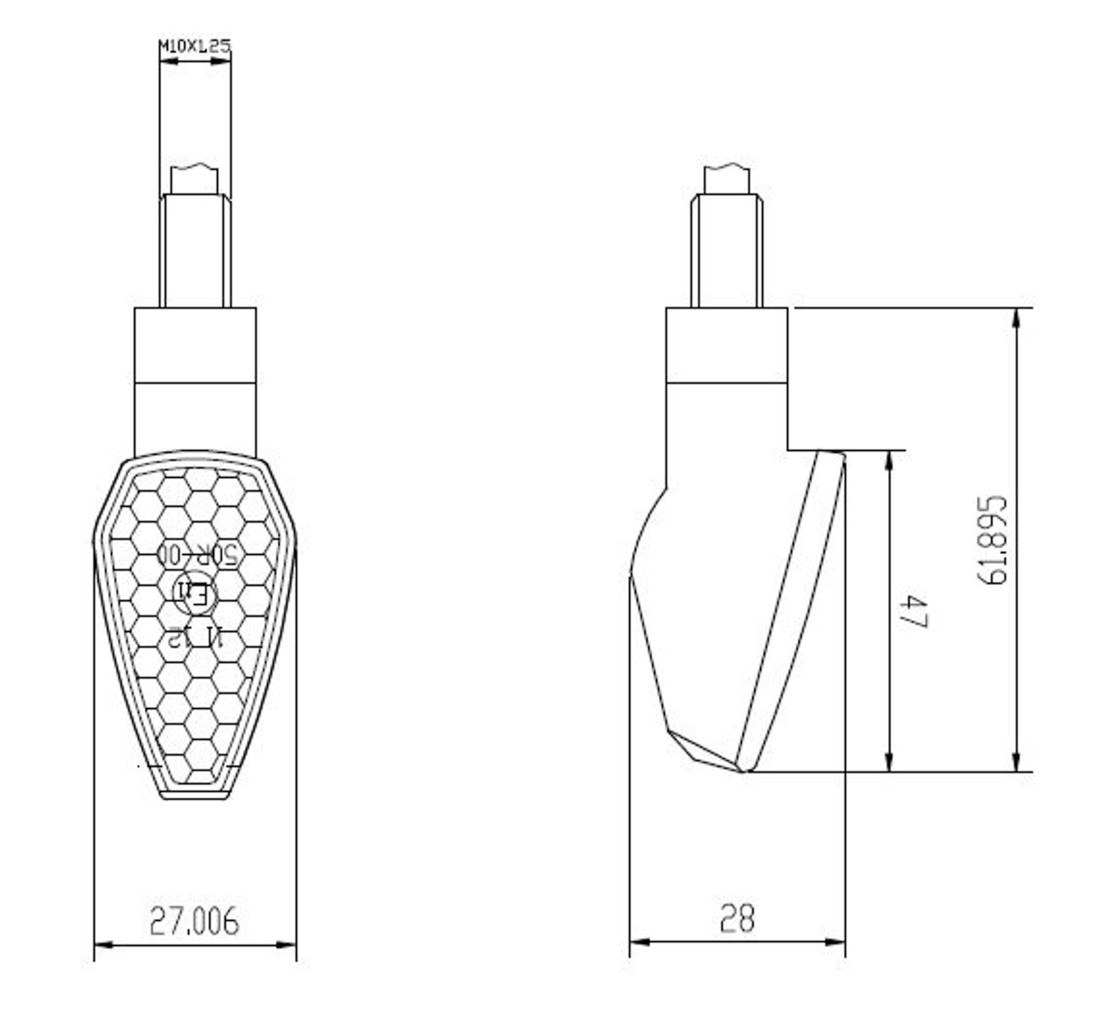 Intermitentes PUIG PEAK CORTOS LED Universales 2