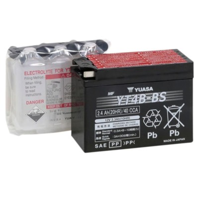 Batería Yuasa YT4B-BS 12V sin mantenimiento moto scooter quad