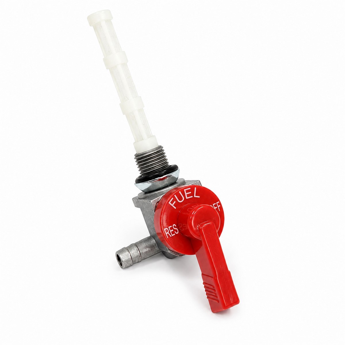 Llave paso gasolina universal rosca 10x100 salida lateral