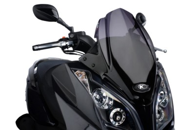 Pantalla PUIG V-Tech Line Sport instalada en Kymco Downtown, Superdink y X-Town 125 300 350