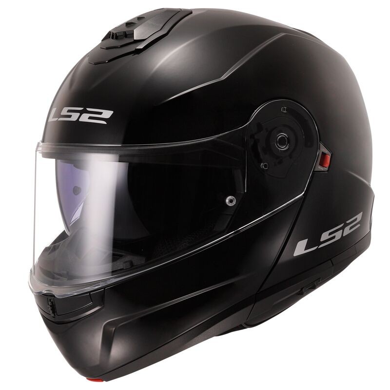 Casco LS2 FF908 STROBE II MODULAR SOLID NEGRO BRILLO ECE 22.06