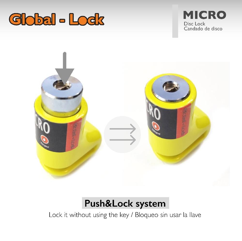 Candado de Disco GLOBAL-LOCK MICRO (5,5 mm)