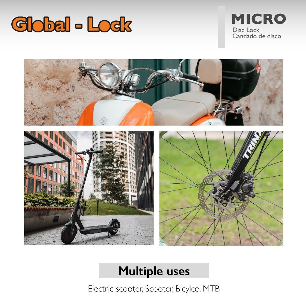 Candado de Disco GLOBAL-LOCK MICRO (5,5 mm)