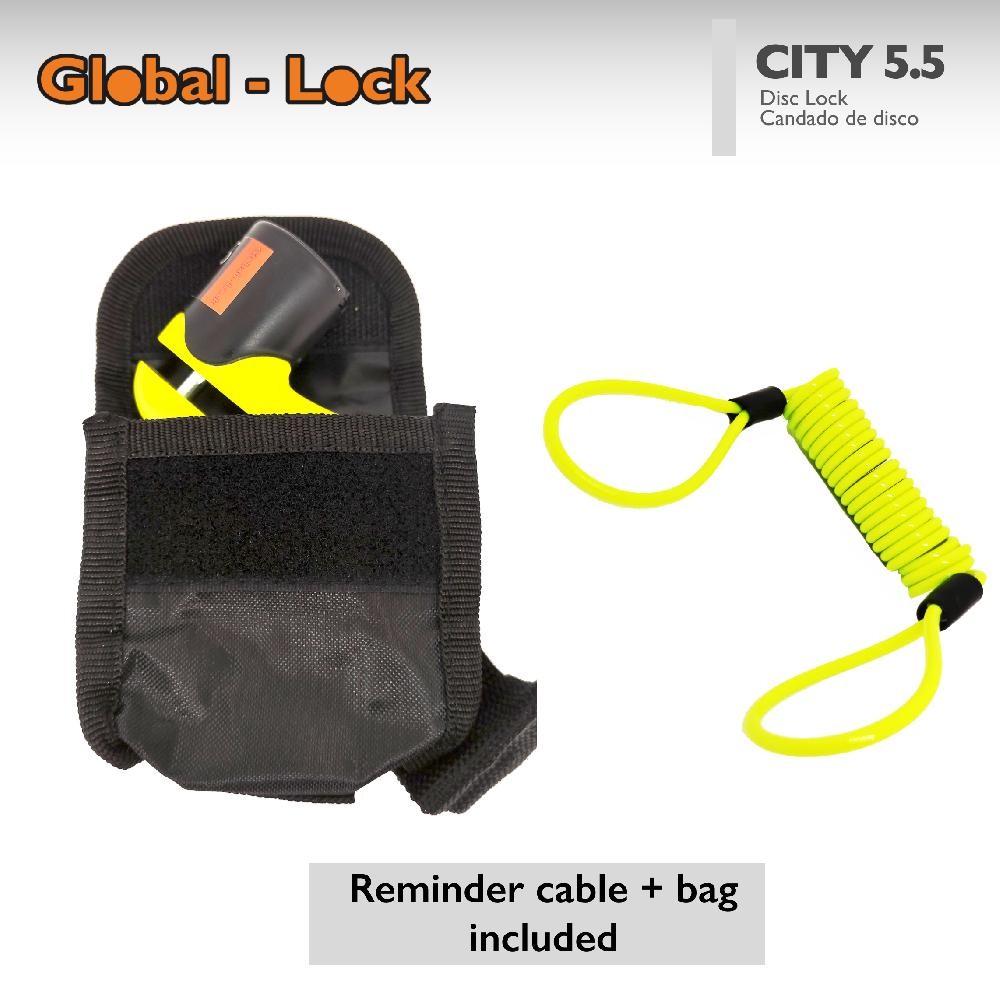 Candado de Disco GLOBAL-LOCK CITY 5.5 (5,5 mm)