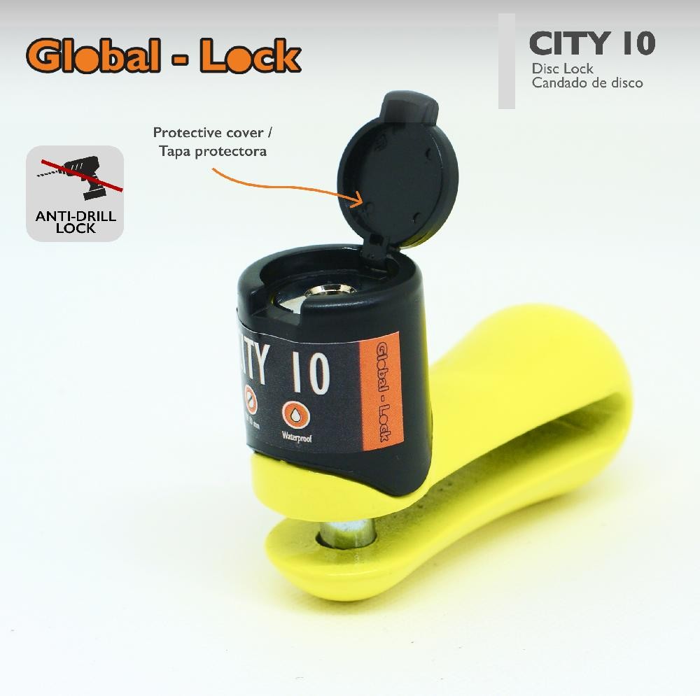 Candado de Disco GLOBAL-LOCK CITY 10 (10 mm)