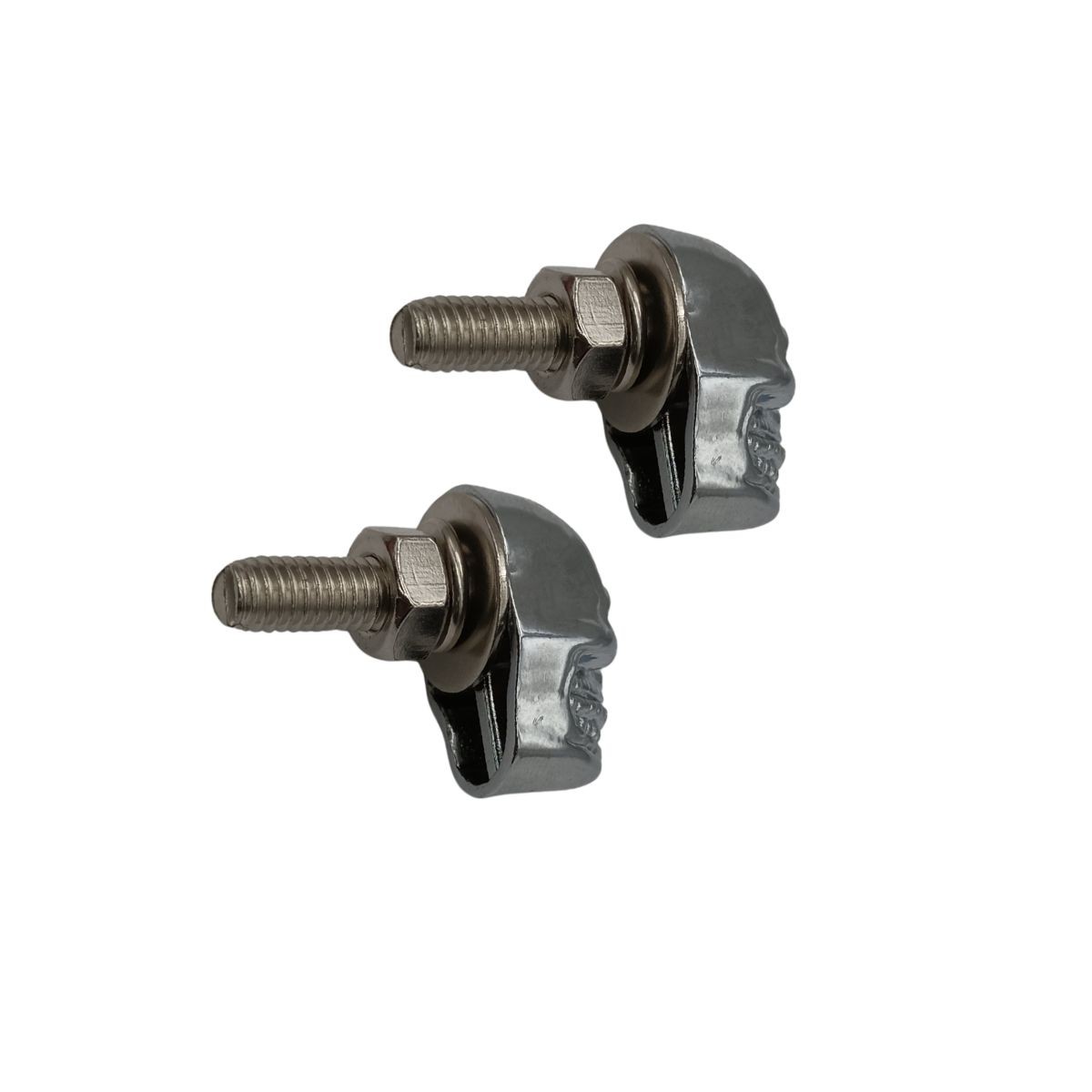 Tornillo Calavera Cromado M-6 (2 unidades)