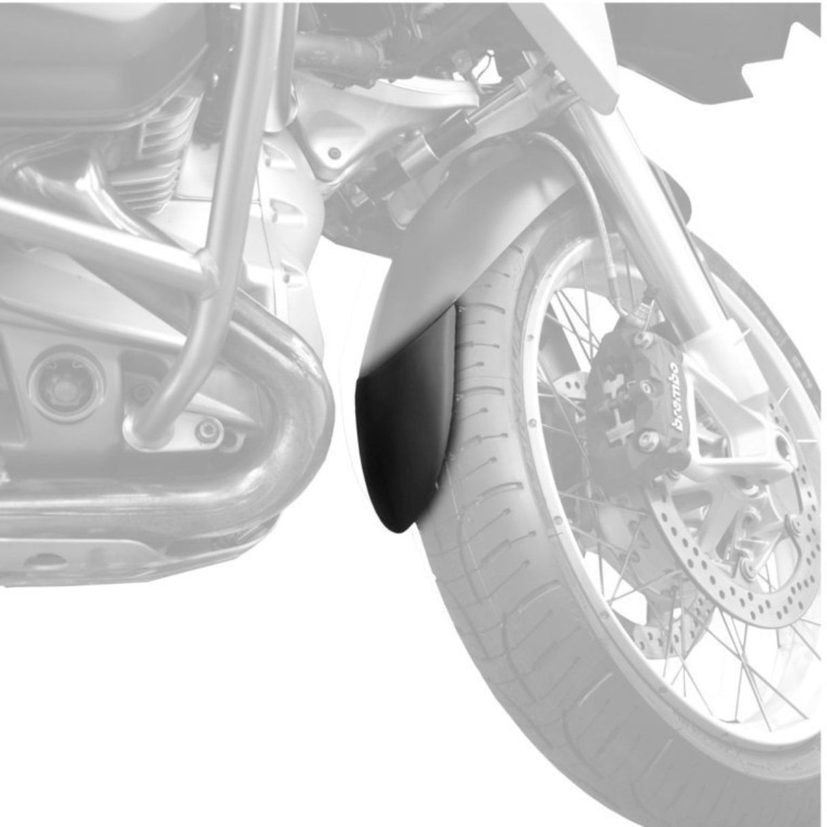 Faldón Guardabarros Delantero PUIG BASIC MODEL 120 mm. BMW R1250GS (18-24); R1200GS ADVENTURE; R1200GS; R1250GS ADVENTURE Negro