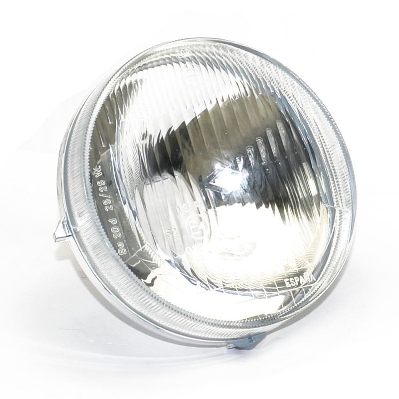 Óptica de faro Rinder homologada con portalámparas para ciclomotores AL, ALX, XE, NLX, NXE, Classic