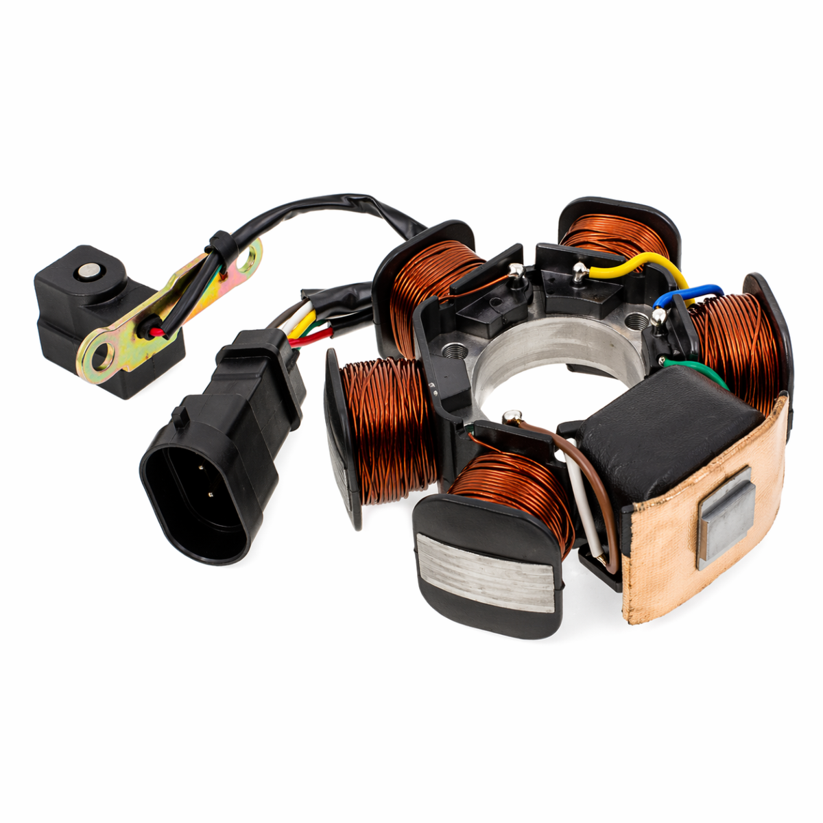 Stator Kokusan 6 polos 12V 100W para motor Minarelli AM6 y AM345