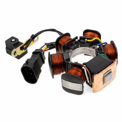 Stator Kokusan 6 polos 12V 100W para motor Minarelli AM6 y AM345