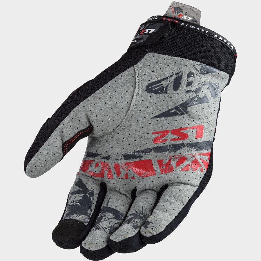 Guantes LS2 Chaki verano perforados con protecciones en nudillos