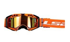 Gafas Cross LS2 AURA PRO Negra/Naranja con visor IRIDIUM