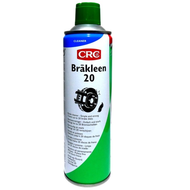 CRC Brakleen 20 - Limpiador de Frenos, 500ml | Máxima Limpieza y Eficacia