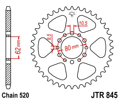 Plato Yamaha SR 250 40z