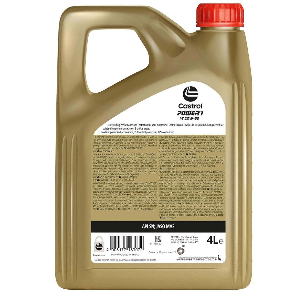 Aceite Castrol Power 1 20W50 4 L.