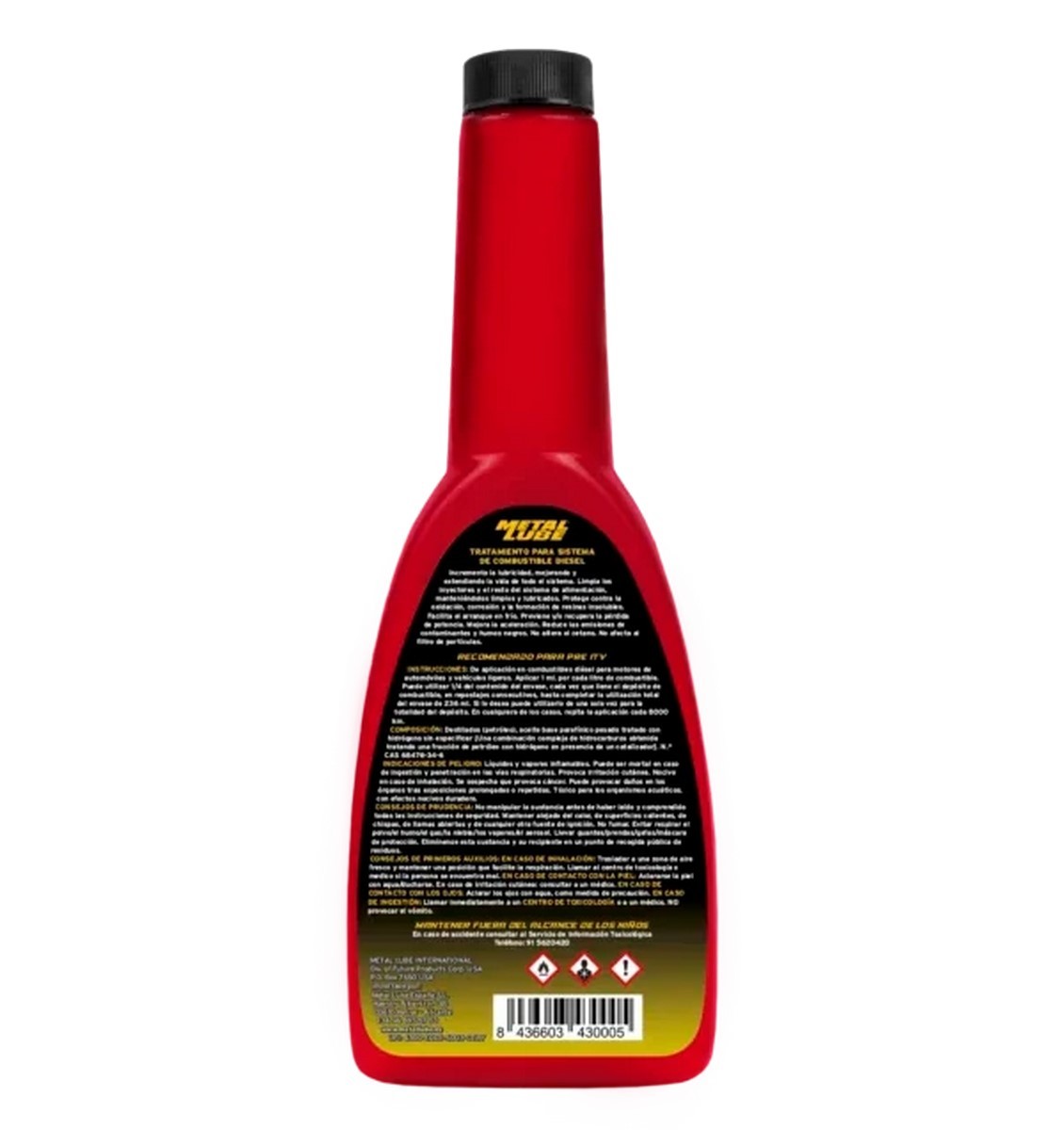 Aditivo 8GT Metal Lube Sistema Gasolina Fuel Treatment 236 ml 1