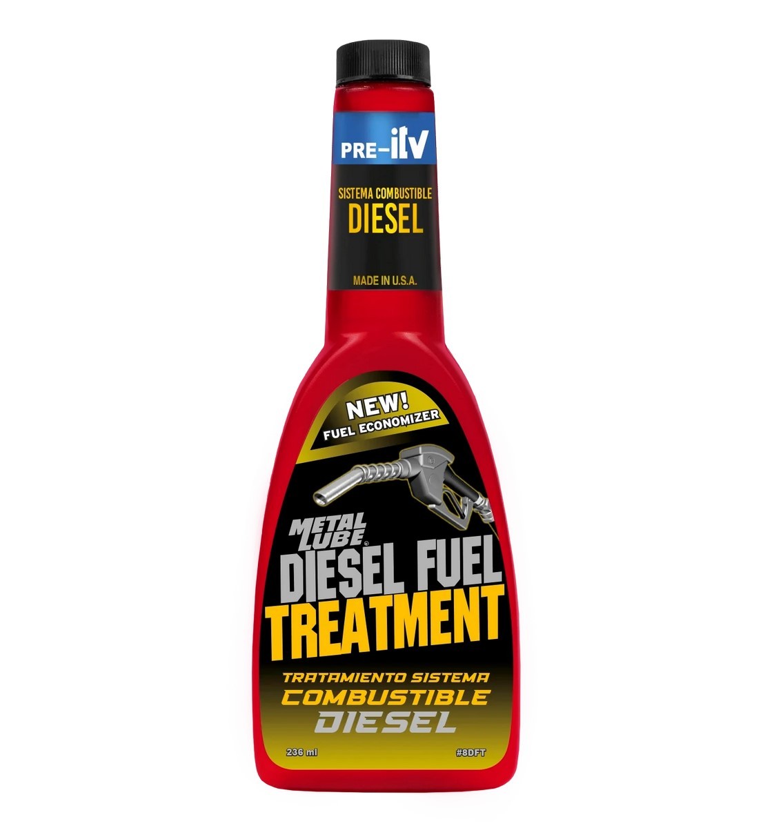 Aditivo 8GT Metal Lube Sistema Gasolina Fuel Treatment 236 ml