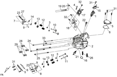 90032-M92-300 Perno Cilindro SYM