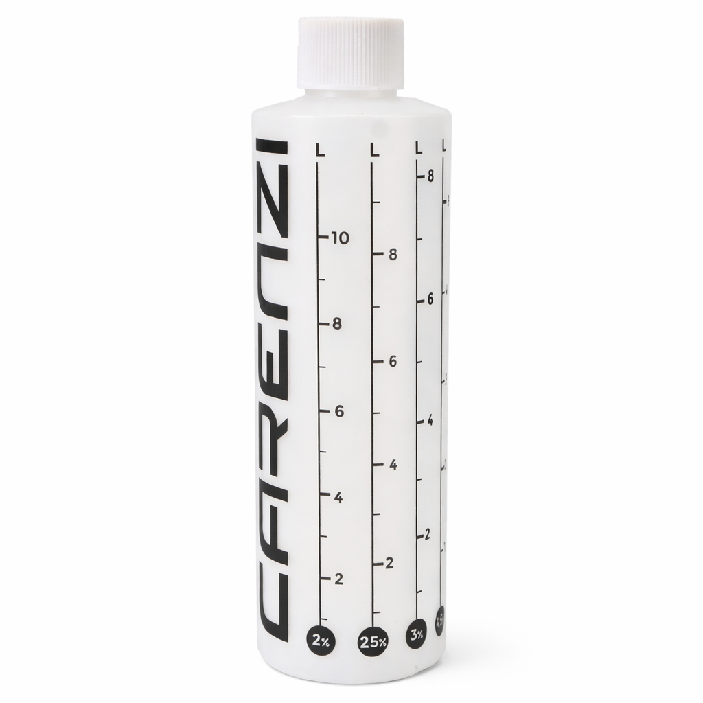 Medidor aceite 2T Carenzi 250ml con escala 2% 3% 4%