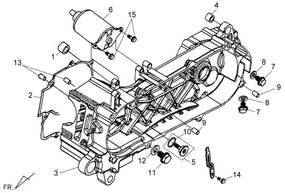 Arandela motor SYM ALLO 125, FIDDLE, JET 4, SYMPHONY, X PRO