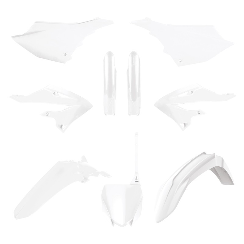 Kit de plásticos en color azul para Yamaha YZ, ideal para motocross, incluye guardabarros y paneles laterales.