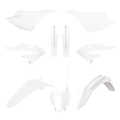 Kit de plásticos en color azul para Yamaha YZ, ideal para motocross, incluye guardabarros y paneles laterales.