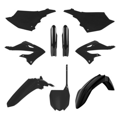 Kit de plásticos en color azul para Yamaha YZ, ideal para motocross, incluye guardabarros y paneles laterales.