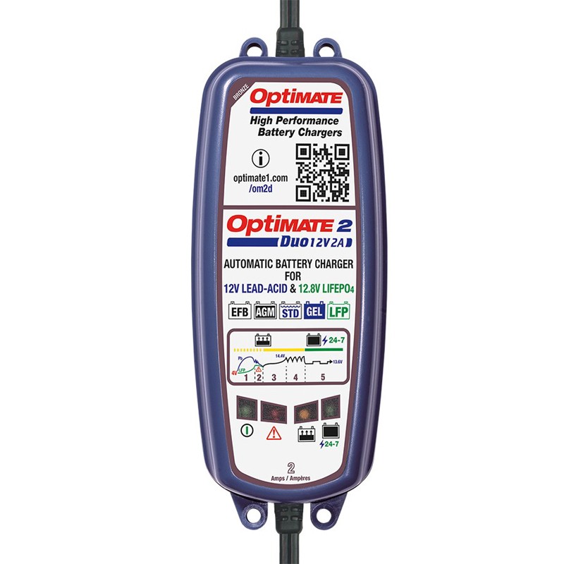 Cargador/Mantenedor de baterías OPTIMATE 2 DUO TM-550 5